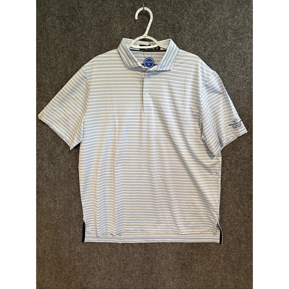 Polo Ralph Lauren RLX Shirt Light Blue Golf Performance Stretch  Men's Size XL